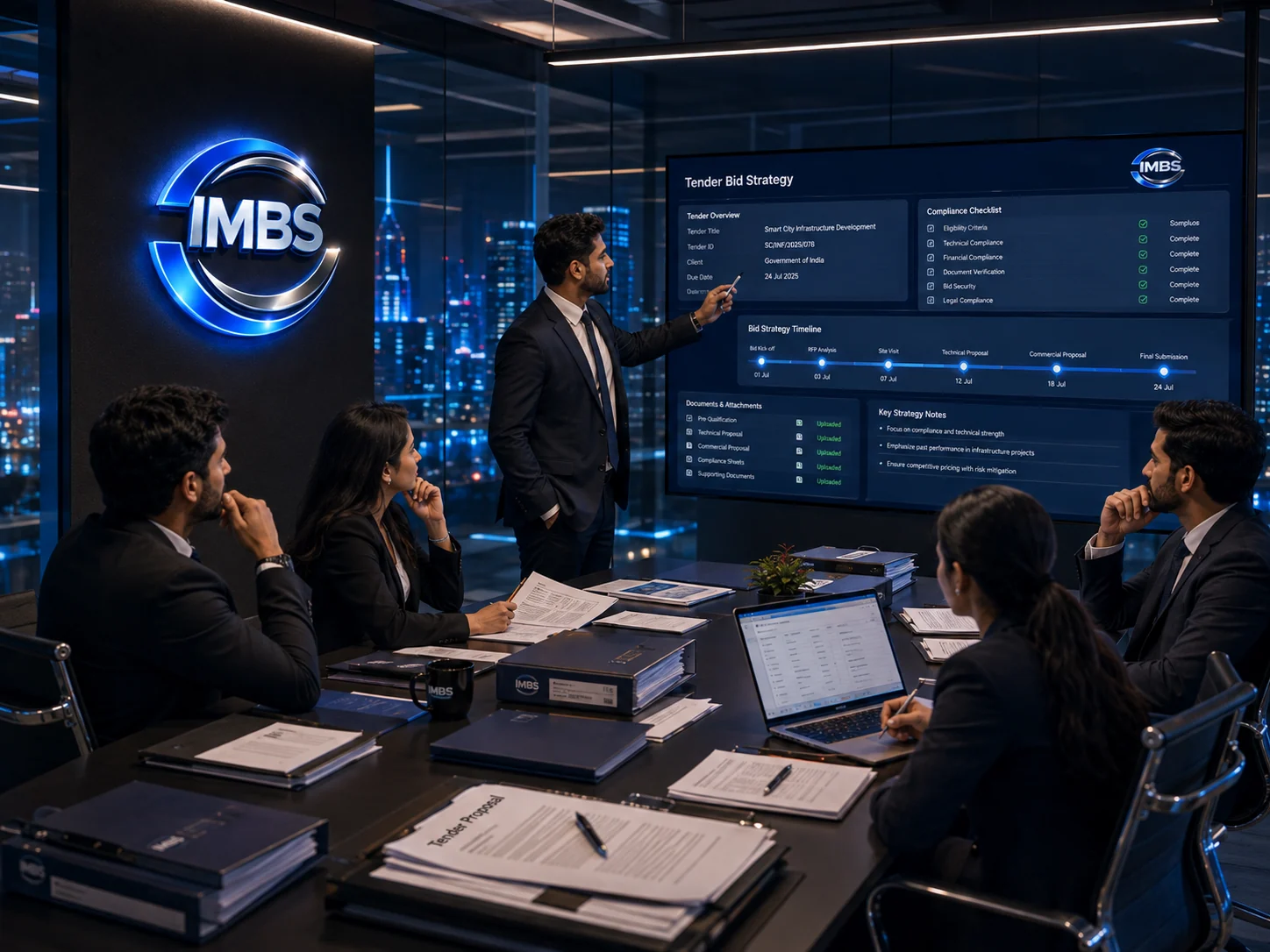 IMBS tender strategy and bid planning